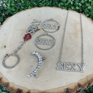 ‘SEXY’ 4pcs Silver SET